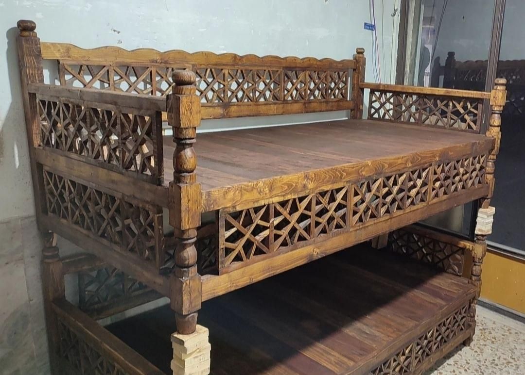 تخت سنتی تخت چوبی جلیس|مبلمان خانگی و میز عسلی|کرج, حصارک بالا|دیوار