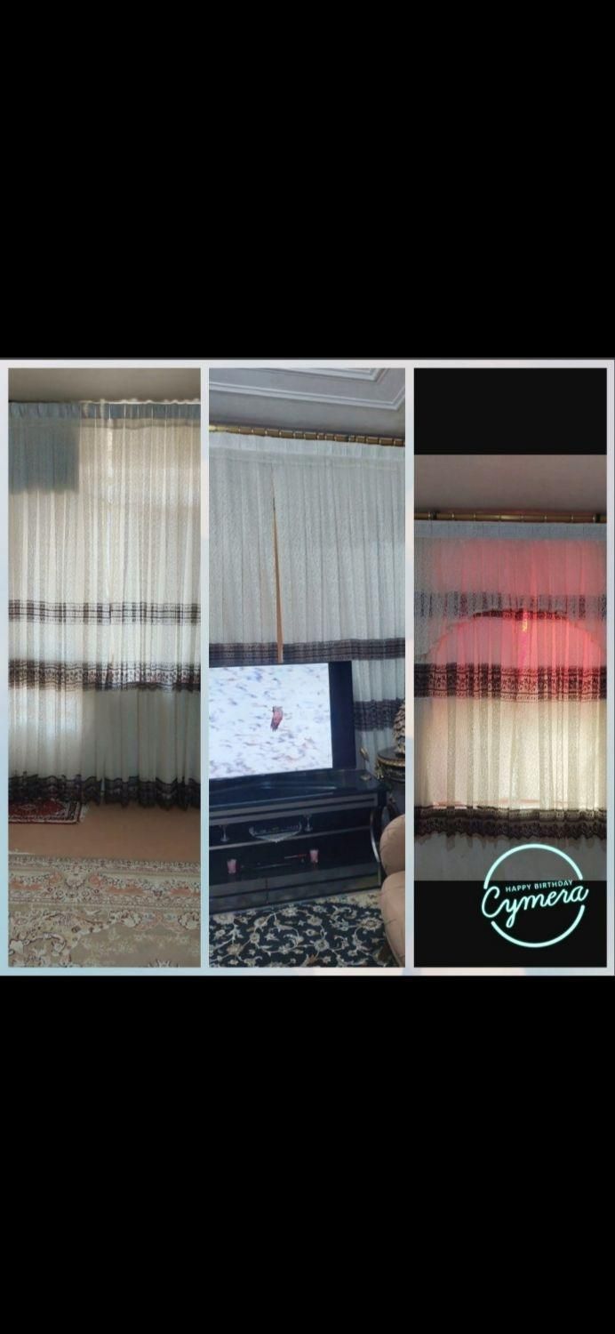 سه تاپرده باآستری،همراه گیرهاوچوب پرده،هرکدام ۱۲۰۰|پرده، رانر، رومیزی|بندر امام خمینی, |دیوار