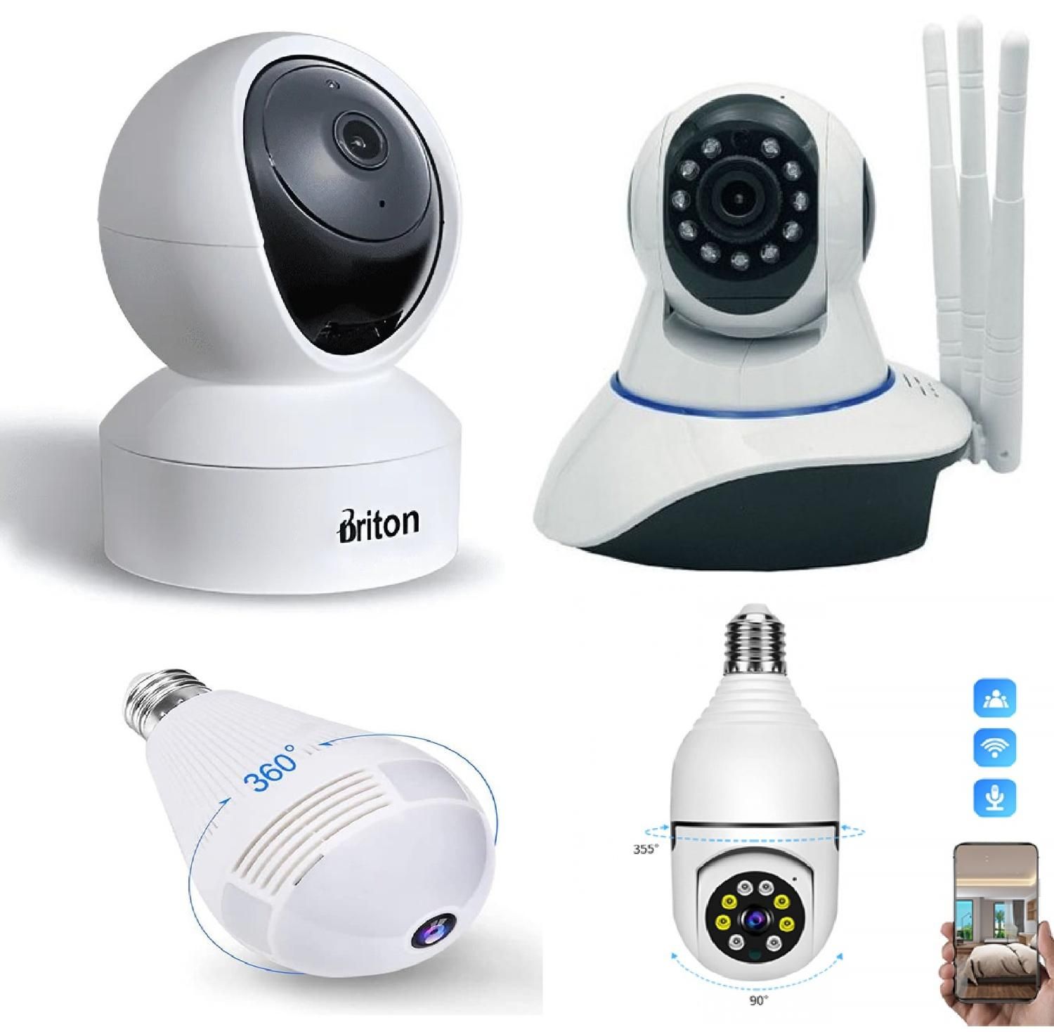 دوربین لامپی V380وایفای و Briton(بدون نیاز به DVR)|دوربین مداربسته|تهران, ونک|دیوار