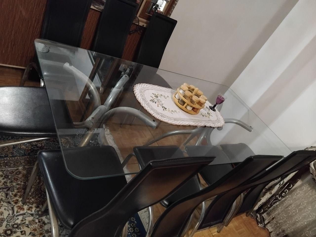 میز ناهار خوری ۸ نفره|میز و صندلی غذاخوری|رشت, یخسازی|دیوار