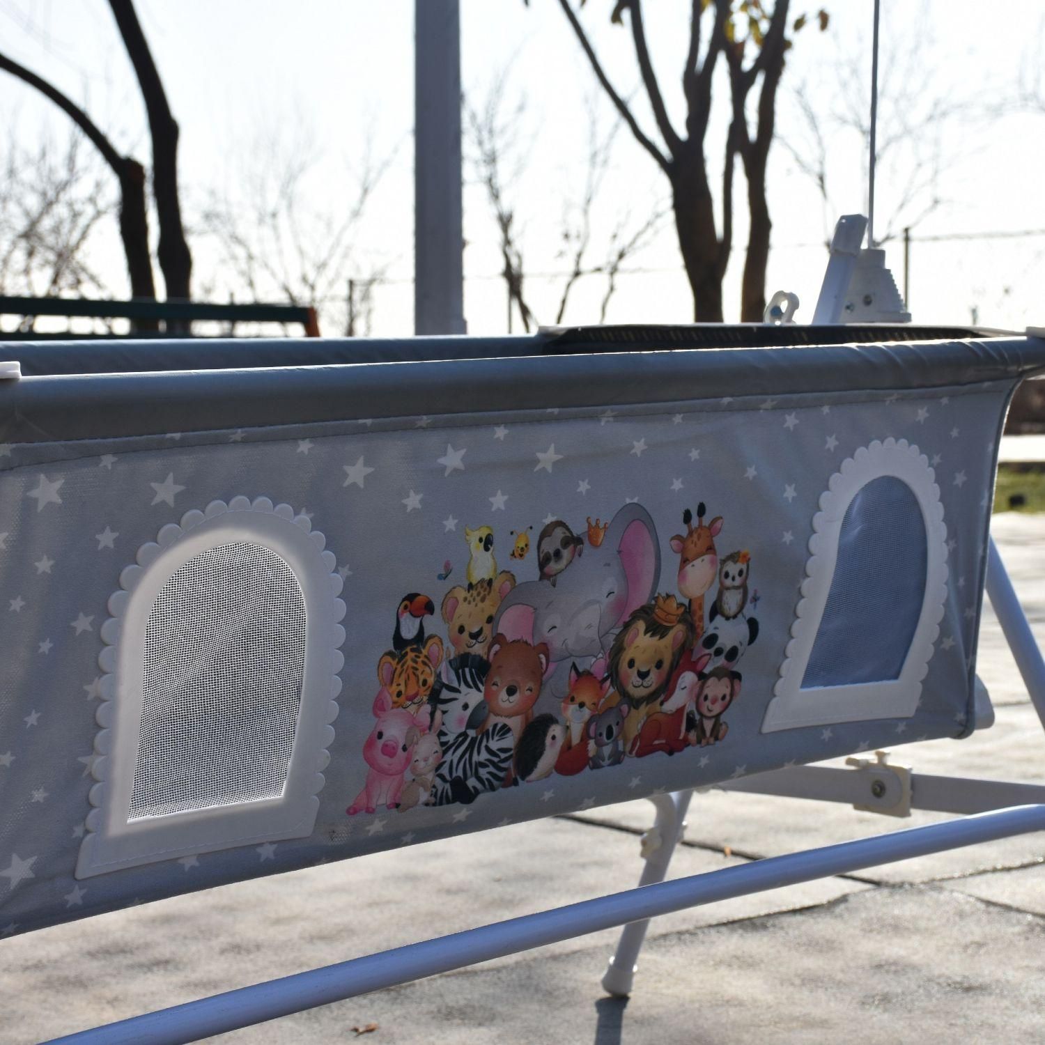 گهواره نوزاد شادی مدل باغ وحش|تخت و صندلی بچه|مشهد, عبادی|دیوار