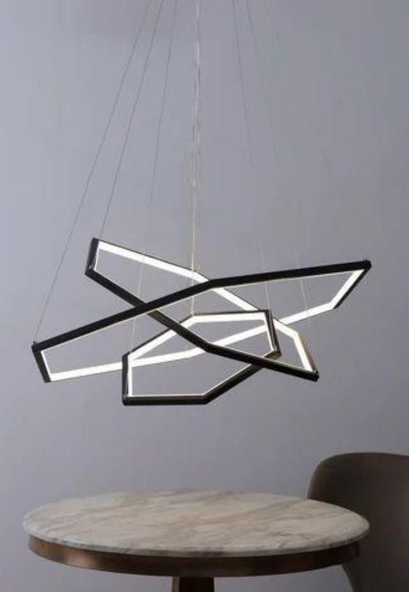 لوستر3حلقه.شش ضلعی.ریموت دار.برق رویال|لوستر و چراغ آویز|اصفهان, شیخ اشراق|دیوار