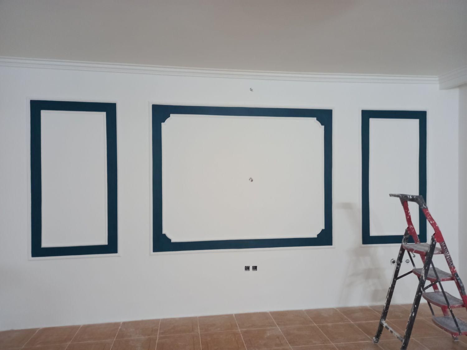 نقاشی ساختمان روغنی اکرولیک پلاستیک پتینه کنتکس|خدمات پیشه و مهارت|مشهد, گلبرگ شمالی|دیوار