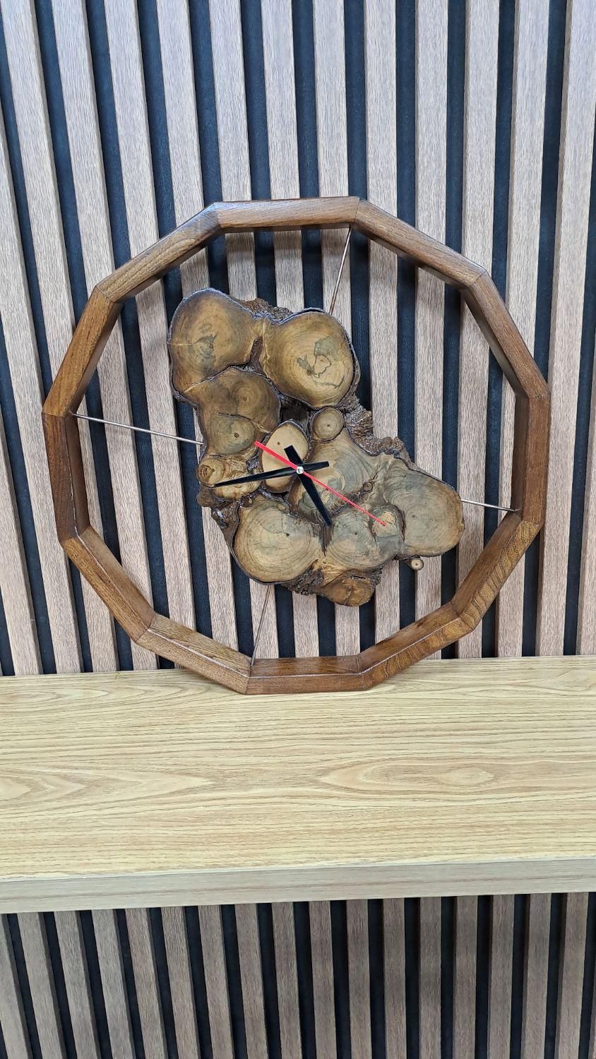 ساعت دیواری رینگ چوبی|ساعت دیواری و تزئینی|فردیس, |دیوار