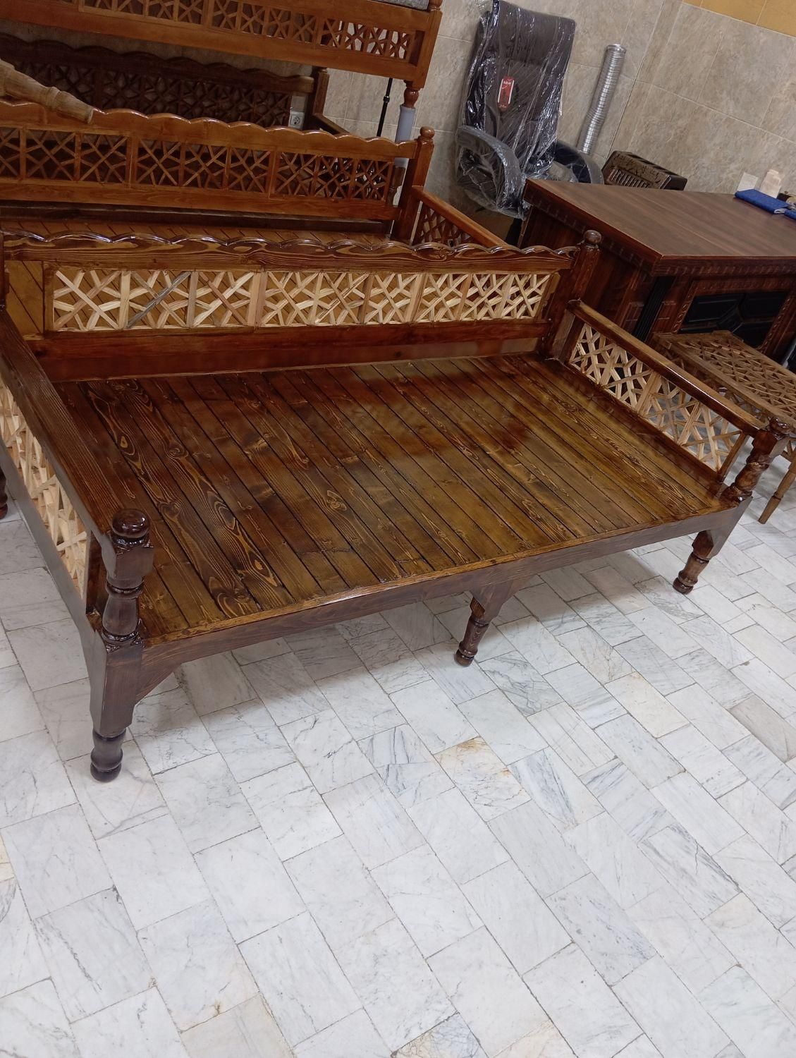 تولید تخت سنتی طرح قاجارکد 80|مبلمان خانگی و میز عسلی|قم, قلعه صدری|دیوار