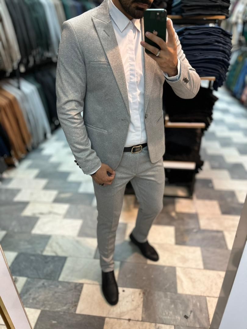 کت و شلوار طوسی روشن اندام|لباس|تبریز, |دیوار