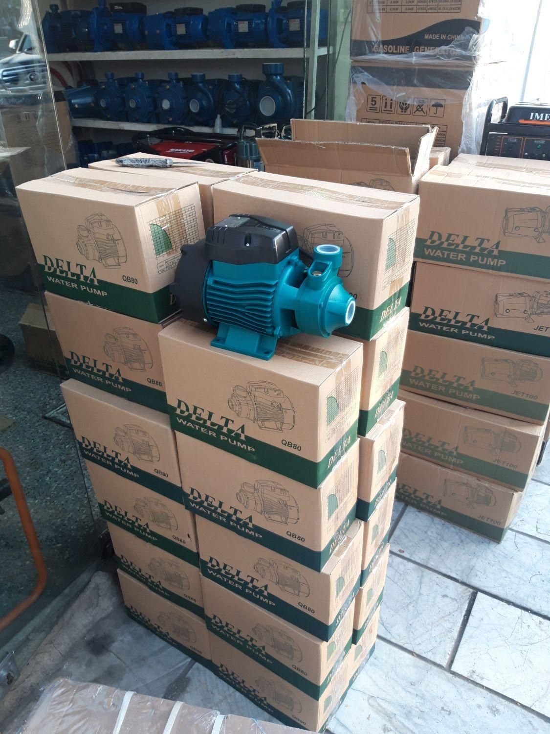 پمپ آب یک اسب برند دلتا مدل QB80 آبدهی تاطبقه هفتم|مصالح و تجهیزات ساختمان|مشهد, کوشش|دیوار