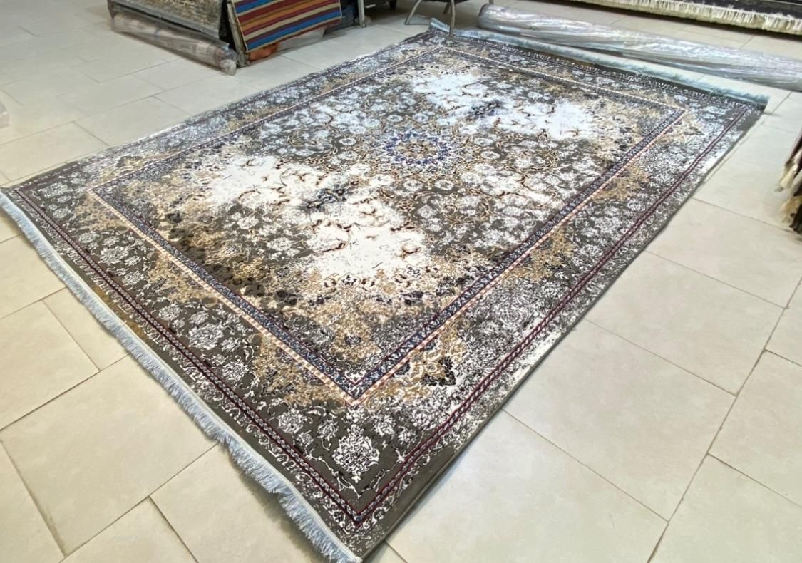 فرش ۳در۴ کلکسیون افشان و‌ ترنج در رنگ بندی|فرش|بم, |دیوار