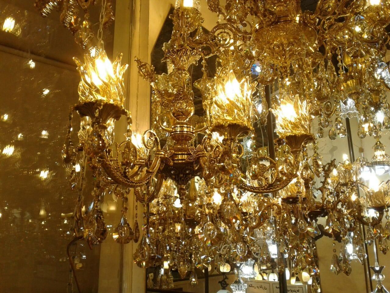 لوستر برنز درباری تولیدوپخش برنزکنارسالنی برنزی|لوستر و چراغ آویز|قم, نیروگاه|دیوار