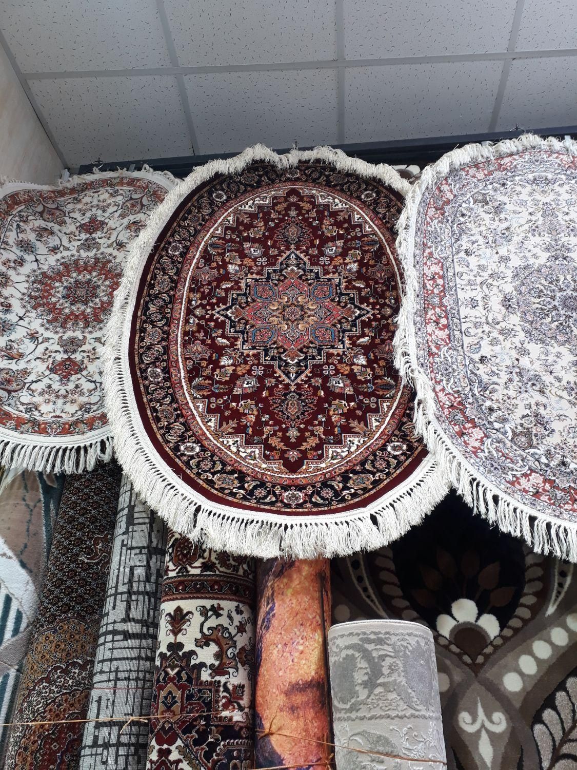 فرش هریس اکریلیک بیضی ۲/۲۵×۱/۵متر ست کامل|فرش|تبریز, |دیوار