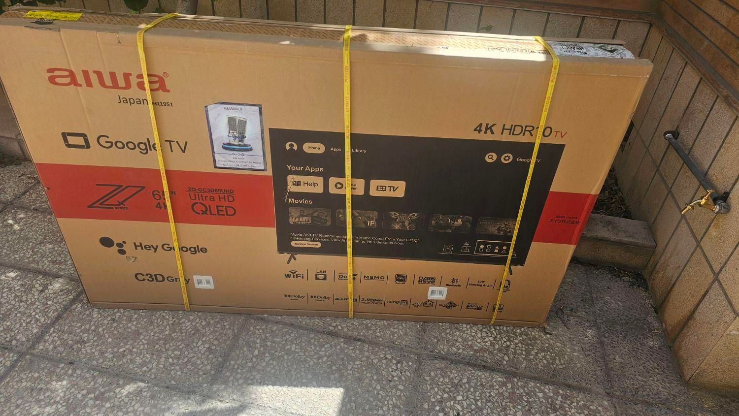 تلویزیون آیوا ۶۵ اینچ کیو مدل ZQ-GC3D65UHD|تلویزیون و پروژکتور|اصفهان, امامزاده اسماعیل|دیوار