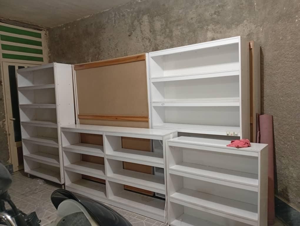 قفسه|کتابخانه، شلف، قفسه‌های دیواری|بندر گناوه, |دیوار
