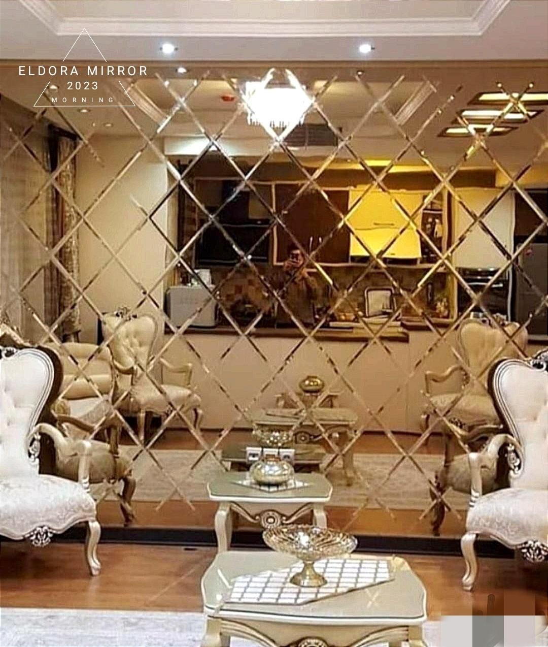 آینه لوزی پازلی و دکوراتیو پازل برنز|آینه|مشهد, طلاب|دیوار