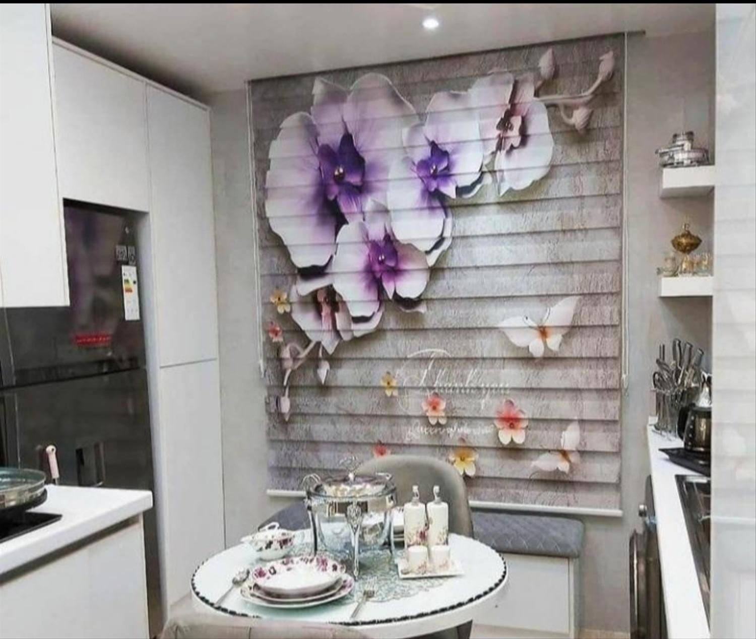 پرده دومکانیزم زبرا اینه ای|پرده، رانر، رومیزی|هشتگرد, |دیوار