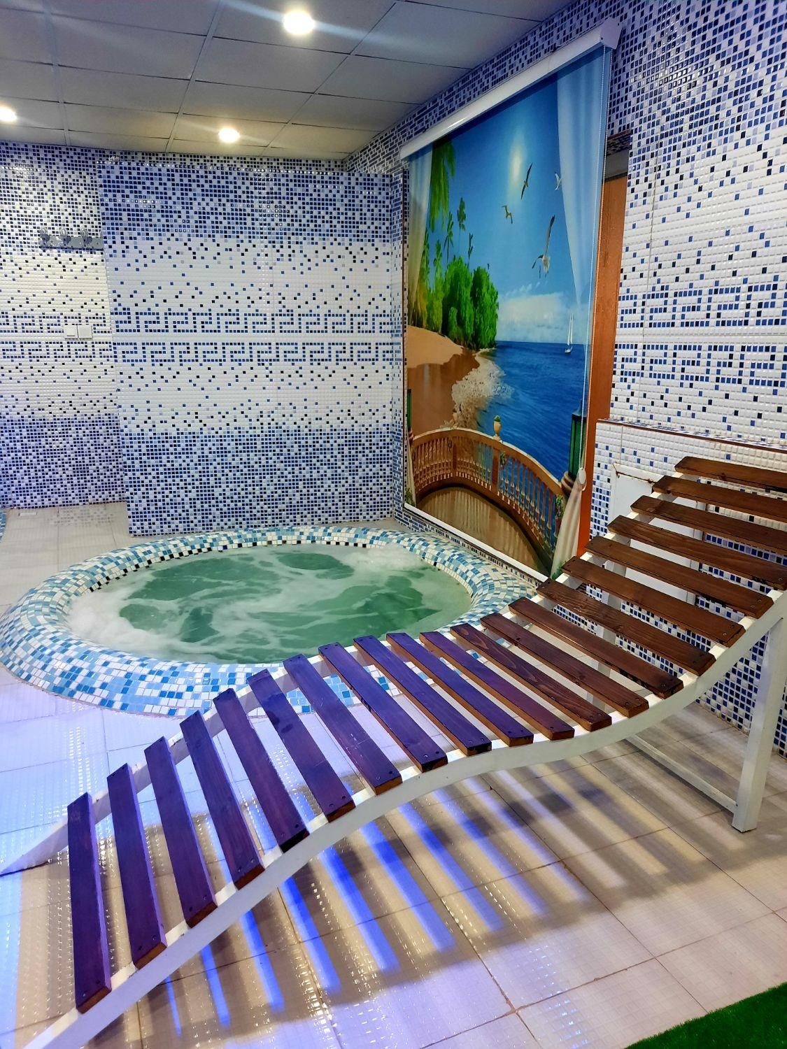 اجاره باغ استخر آبگرم جکوزی دار|اجارهٔ کوتاهمدت ویلا و باغ|گلبهار, شهر جدید گلبهار|دیوار