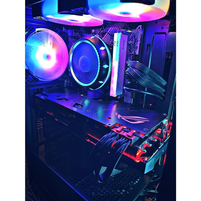 کیس کامپیوتر گیمینگ و رندرینگ5700xt rog rgb نسل ۱۰|رایانه رومیزی|تهران, اندیشه (شهر زیبا)|دیوار