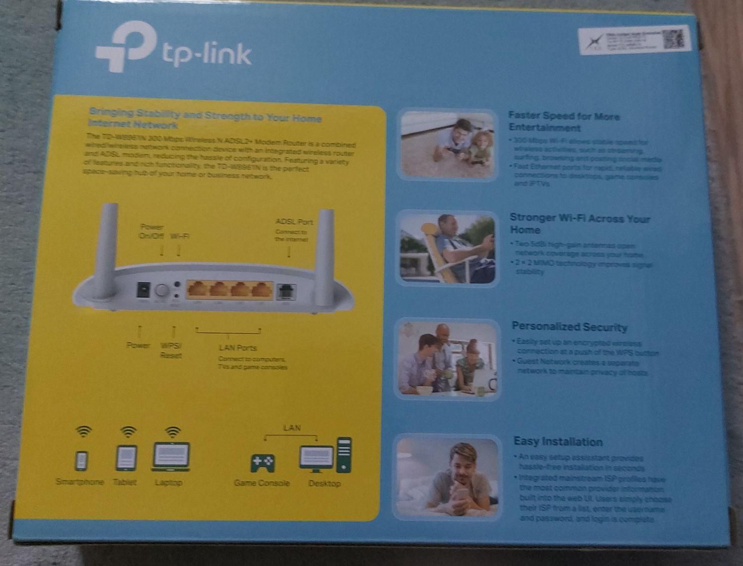 مودم tplink مدل TD-W8961N دو آنتن|مودم و تجهیزات شبکه|تهران, سهروردی|دیوار