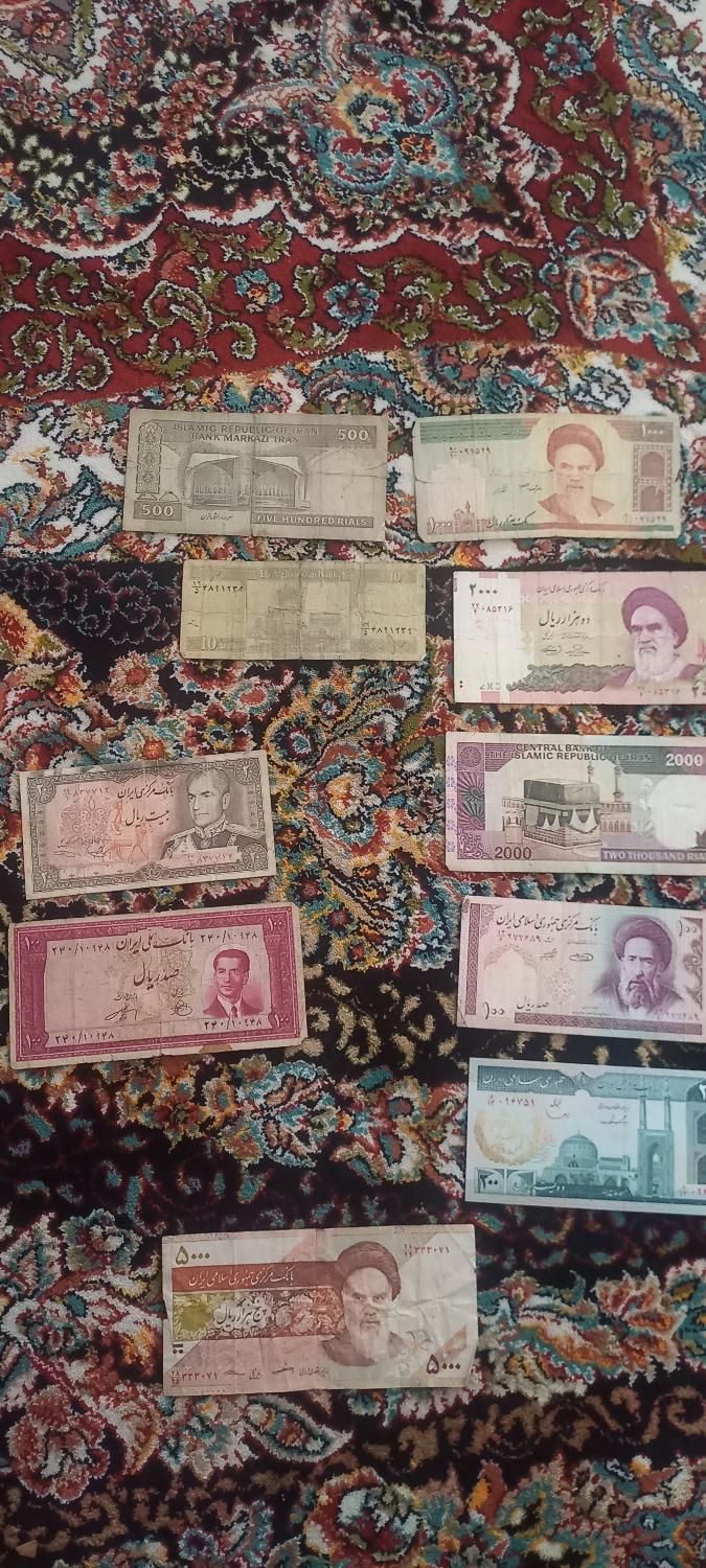 اسکناس و پول پهلوی و جمهوری اسلامی|کلکسیون سکه، تمبر، اسکناس|شهریار, |دیوار