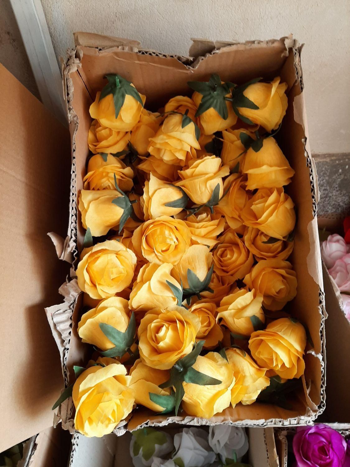 سر گل رز مصنوعی سایز متوسط غنچه|گل مصنوعی|تهران, شهید بروجردی|دیوار