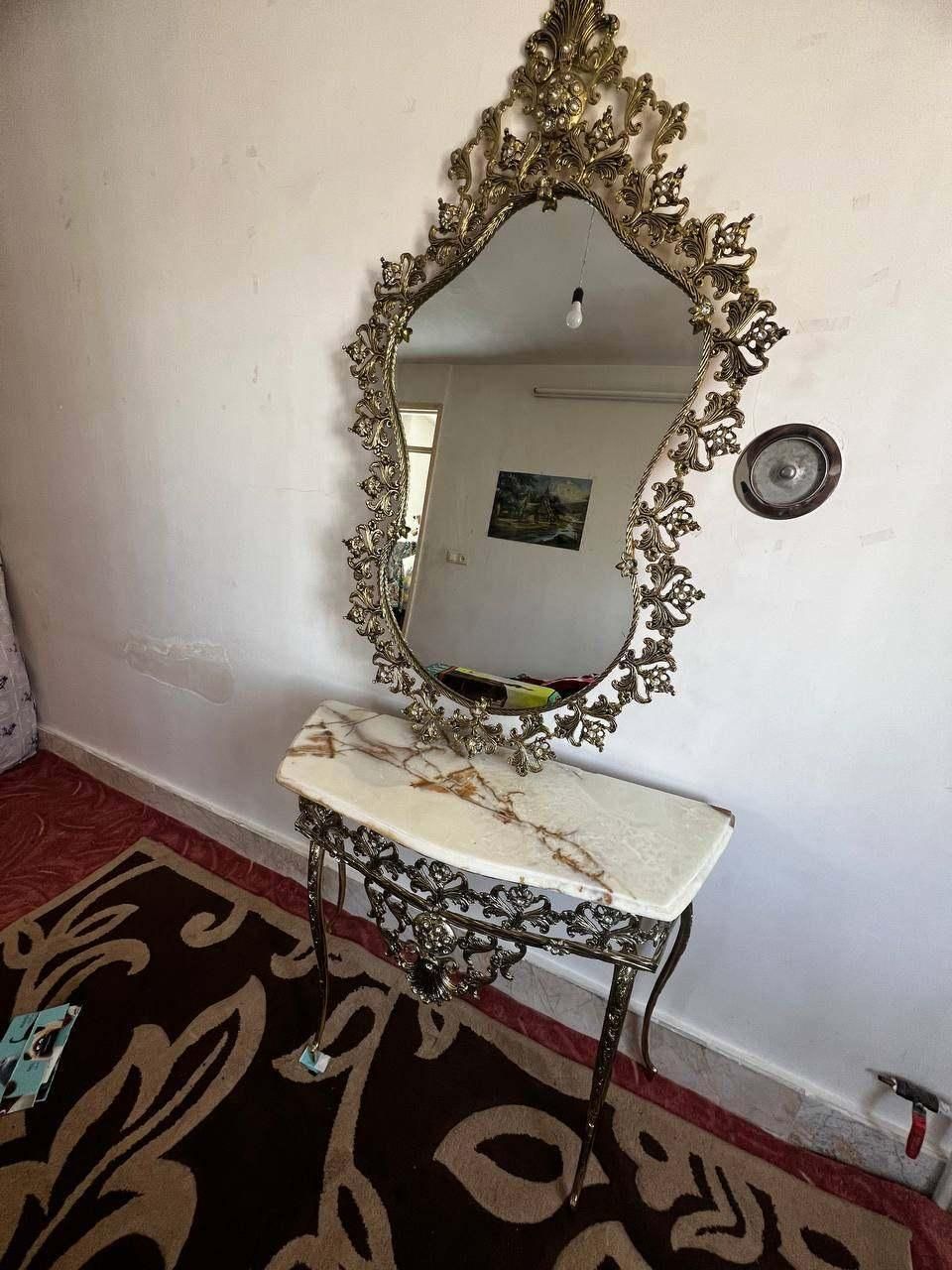 اینه شمعدان نو برنز خالص سنگین|آینه|اردبیل, |دیوار