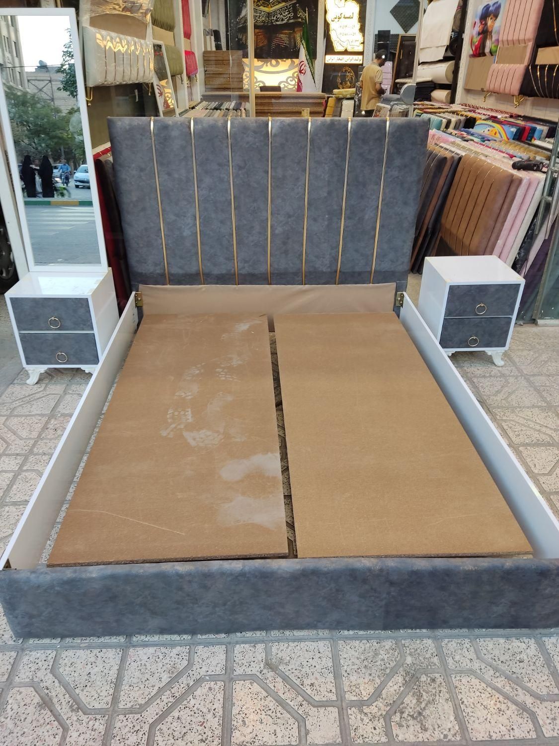 تخت خواب دونفره ۱۶۰ آپارتمانی کد۱۴۲۴|تخت و سرویس خواب|مشهد, زمرد|دیوار