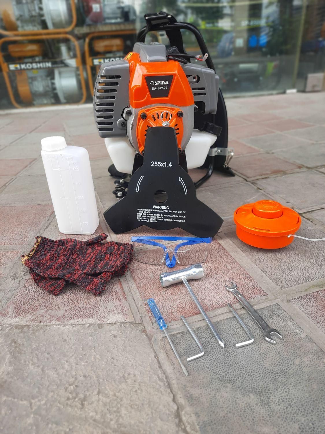 چمن زن بنزینی اسپینا علفتراش علفزن موتور DX57 برق|ماشین‌آلات صنعتی|رشت, گلسار|دیوار