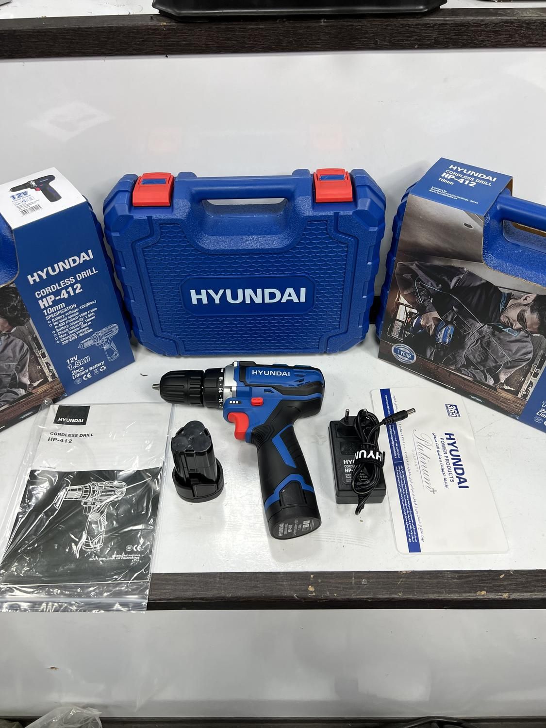 دریل شارژی 12ولت 2باتری هیوندای کُره گارانتی|ماشینآلات صنعتی|کرج, کمالشهر|دیوار