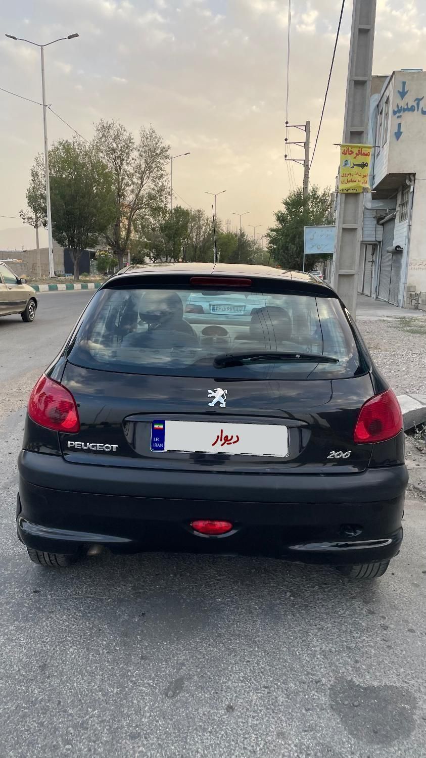 پژو ۲۰۶ مشکی مدل ۱۳۹۸ تیپ۳|خودرو سواری و وانت|زنجان, |دیوار