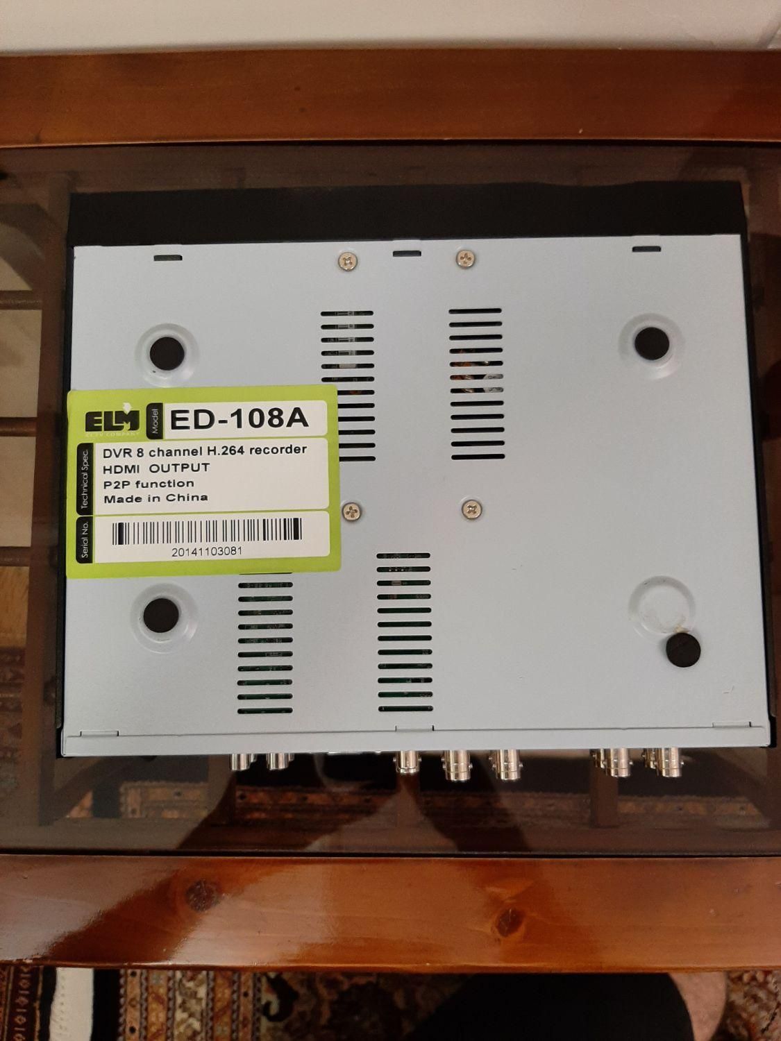 دستگاه DVR هشت کاناله ELM مدل ED-108A|دوربین مداربسته|تهران, آذربایجان|دیوار