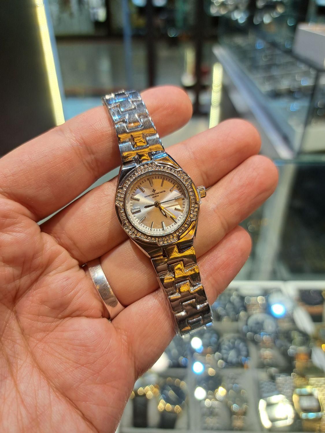 ساعت مچی زنانه جواهری هشت ضلعی استیل رنگبندی|ساعت|مشهد, راهنمایی|دیوار