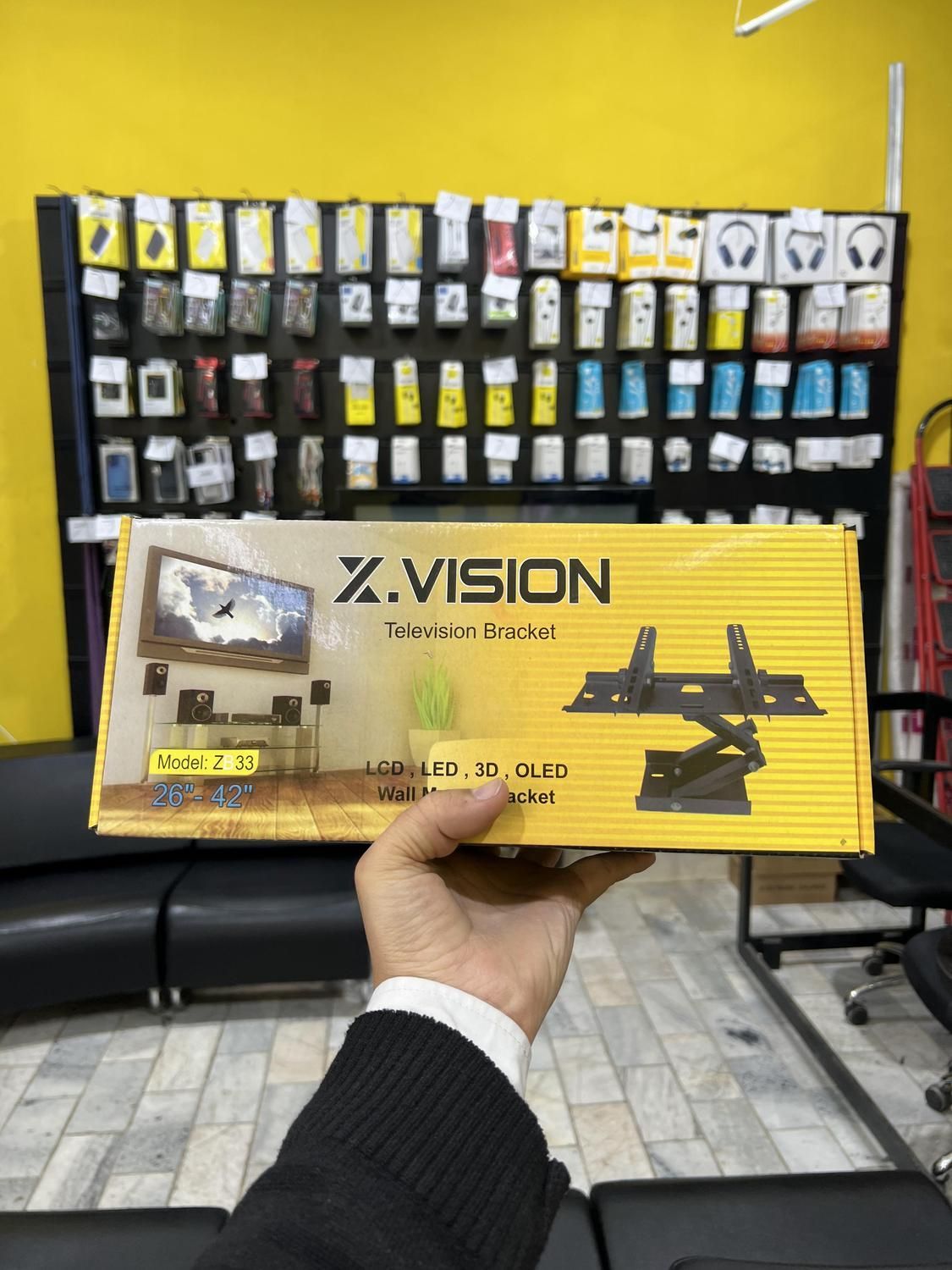 پایه و براکت تلویزیون ال ای دی و ال سی دی|تلویزیون و پروژکتور|قزوین, |دیوار