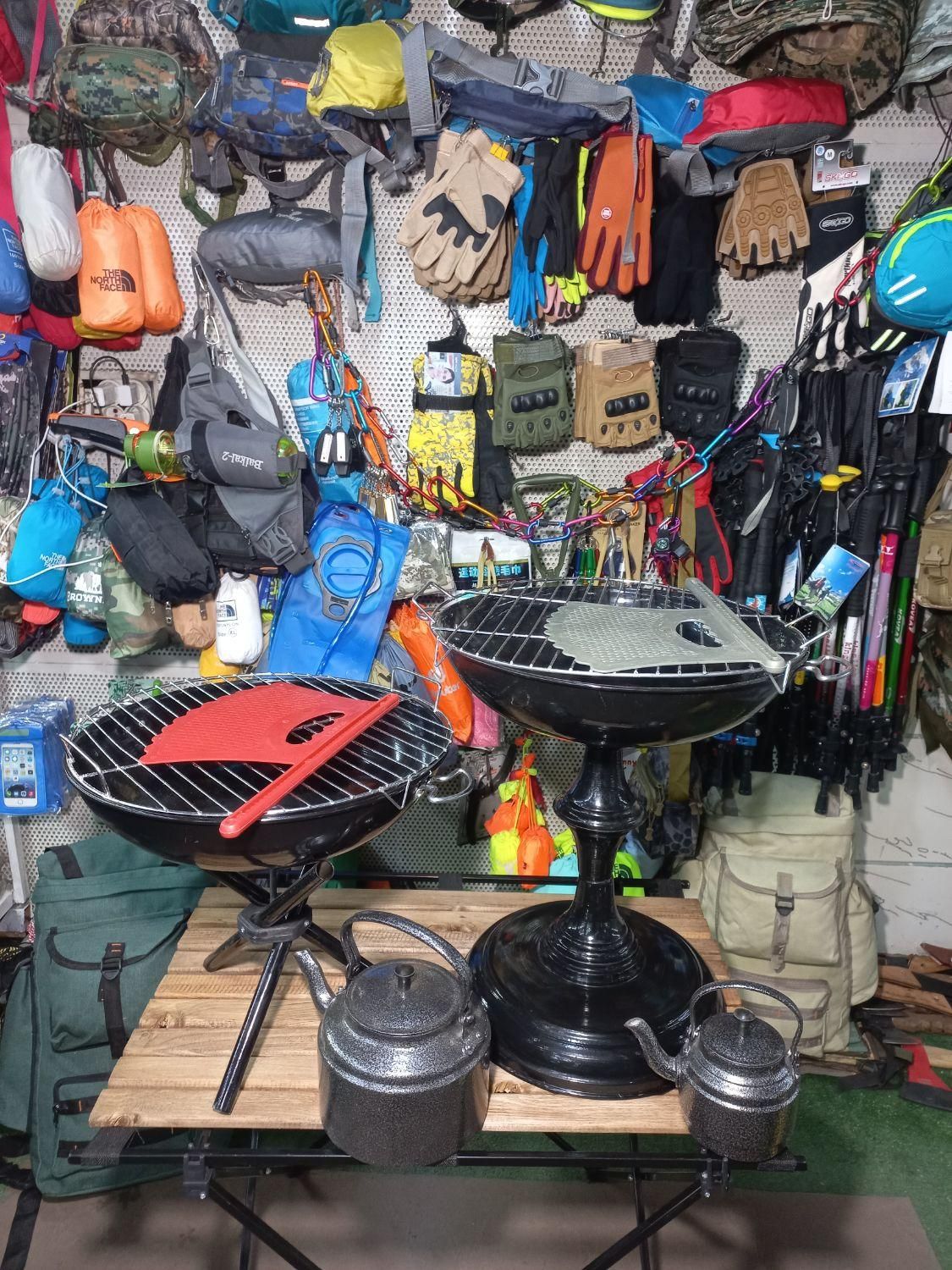 منقل سرخ پوستی ساج کتری قابلمه کمپ|کوهنوردی و کمپینگ|اسلامشهر, شهرک قائمیه|دیوار