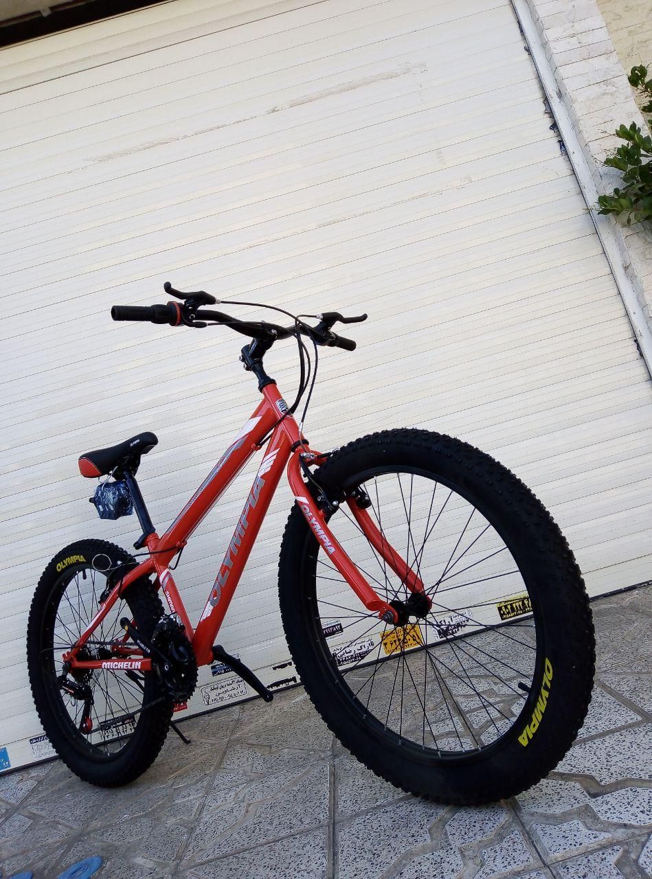 دوچرخه المپیا 26 تایر پهن ساحلی نو اکبند|دوچرخه، اسکیت، اسکوتر|مشهد, جاهد شهر|دیوار