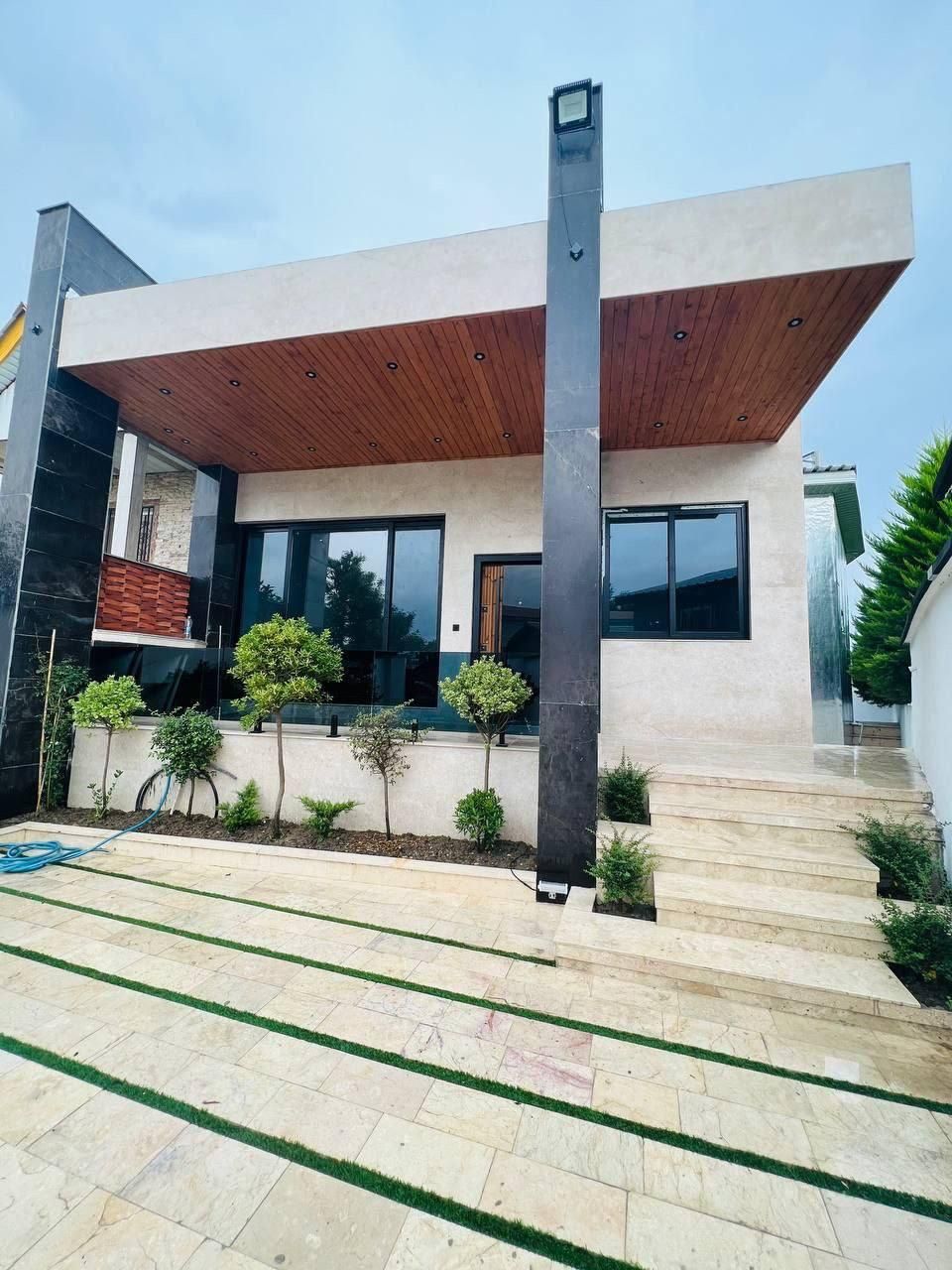 باغچه مدرن خوش نشین۱۸۵زمین/۹۰بنا/دوخوابه باسند|فروش خانه و ویلا|رویان, |دیوار