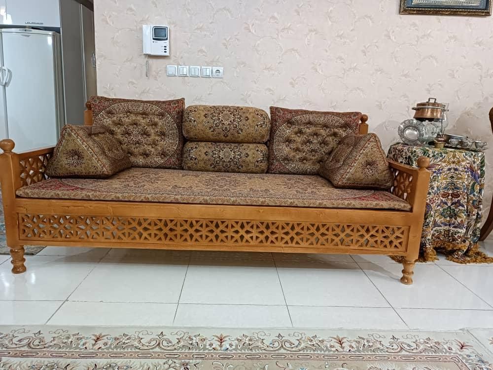 سرویس تمام ترمه پشتی شاه نشین طرح فیروزه مدل گرین|پشتی|مشهد, وکیل‌آباد|دیوار