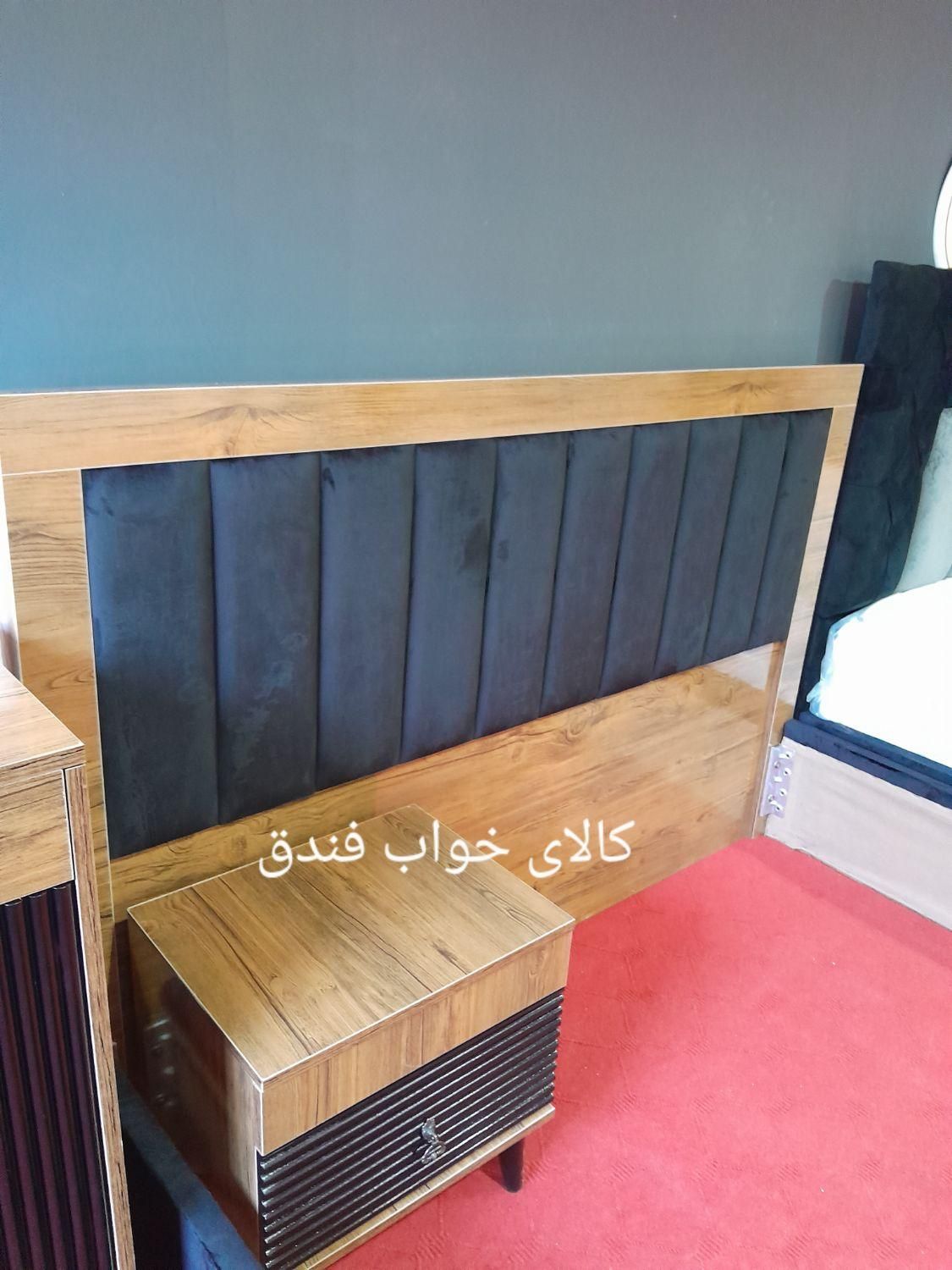 سرویس تختخواب بلک+تخت+دراور+پاتختی+فندق|تخت و سرویس خواب|مشهد, فرهنگ|دیوار