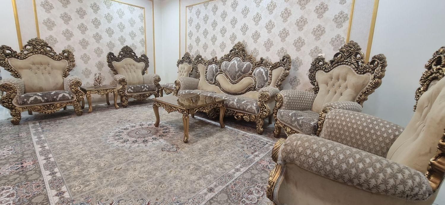 مبلمان سلطنتی ۹ نفره|مبلمان خانگی و میز عسلی|دزفول, |دیوار