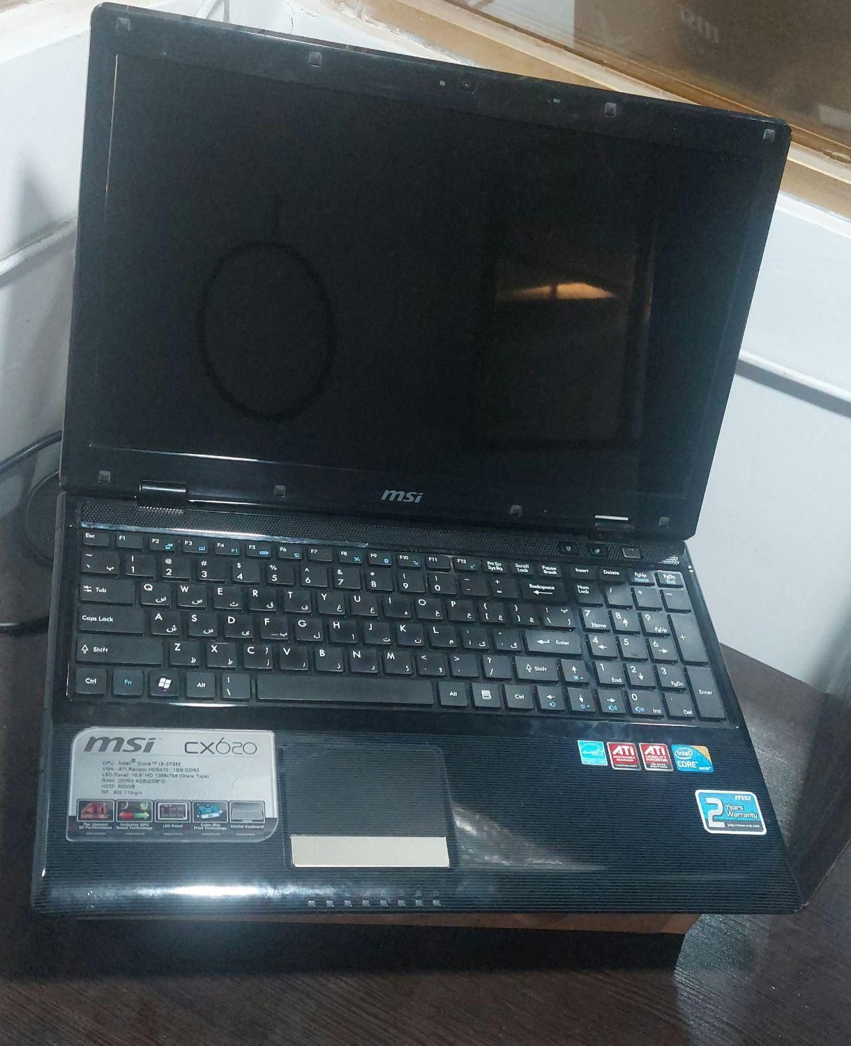 لپتاپ msi cx620 i3|رایانه همراه|تهران, نعمت‌آباد|دیوار