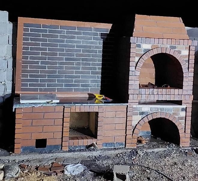 باربیکیوسنگ لاشه سنگ در هم شومینه کاهرنگ کاهگل|خدمات پیشه و مهارت|یاسوج, |دیوار