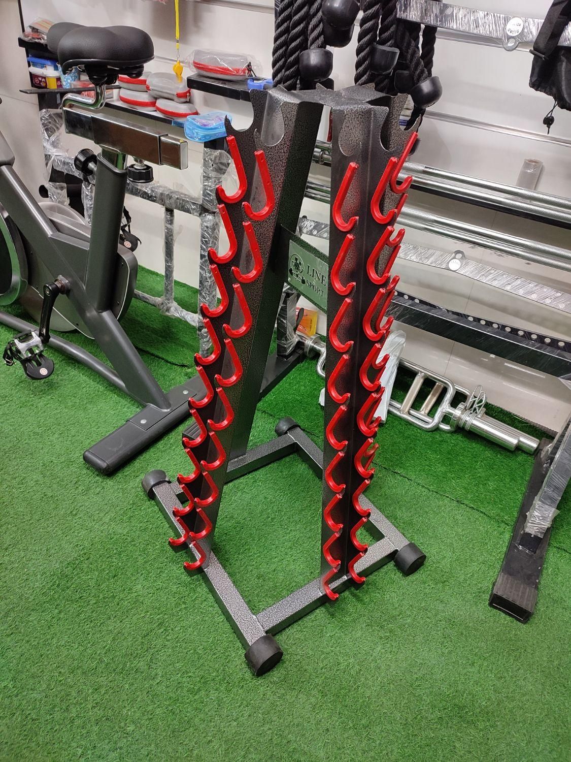 رک دمبل مقر دمبل چهارطرفه دمبل رنگی|تجهیزات ورزشی|قم, هفت تیر|دیوار