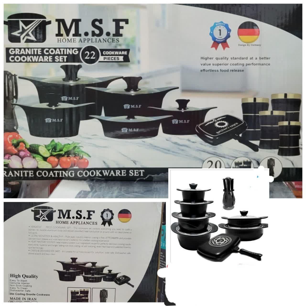 سرویس قابلمه چُدن 20 تیکه R.S.KA ترکیه تابه رژیمی|ظروف پختوپز|یزد, |دیوار