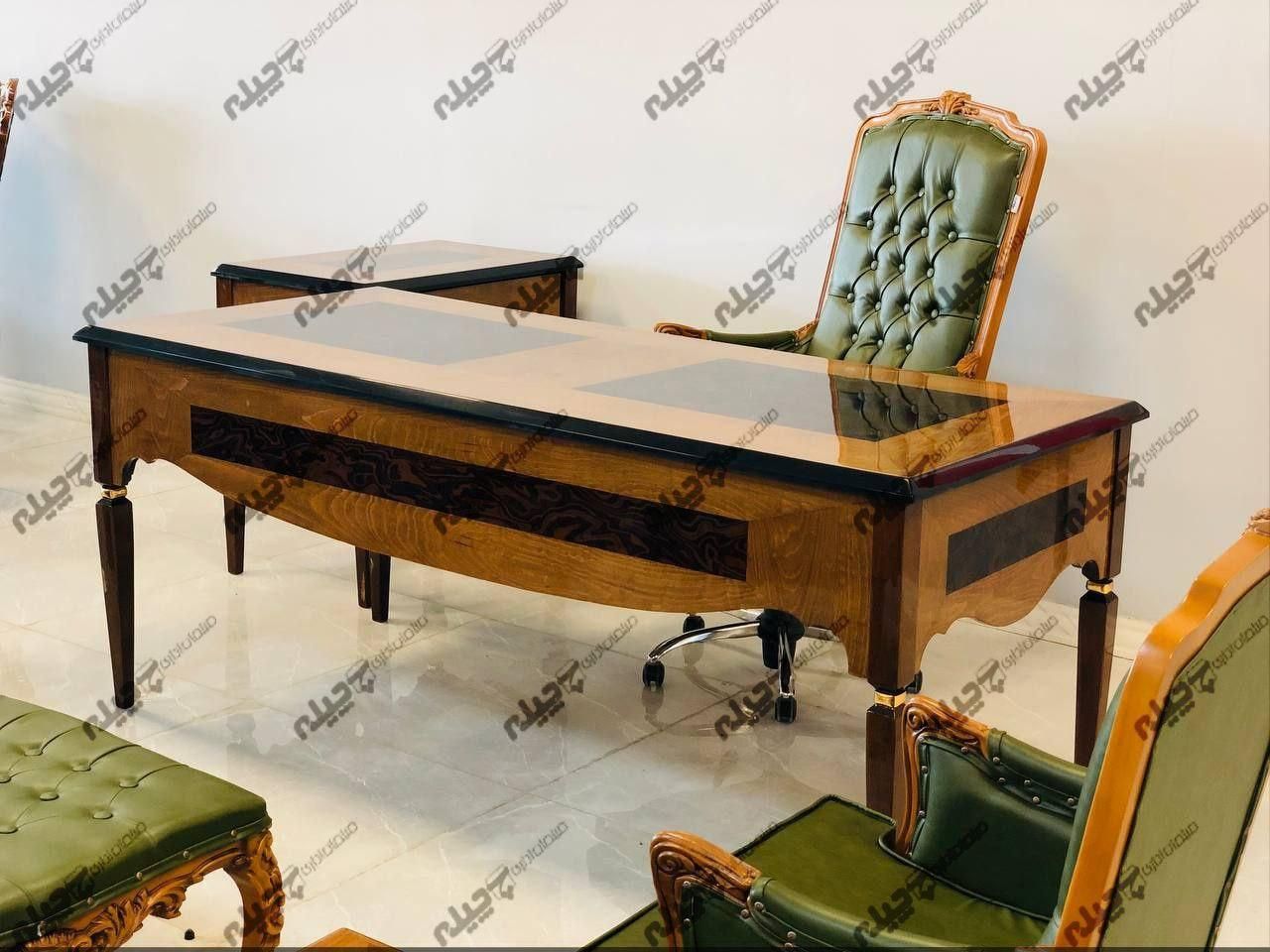 مبلمان اداری میز مدیریت هورس پولیش کلاسیک چوبی|دفتر کار|تهران, فاطمی|دیوار