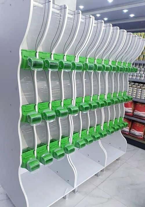 استند اکاربو.استند مخزن دار .استند حبوبات و خشکبار|فروشگاه و مغازه|رشت, حومه رشت|دیوار