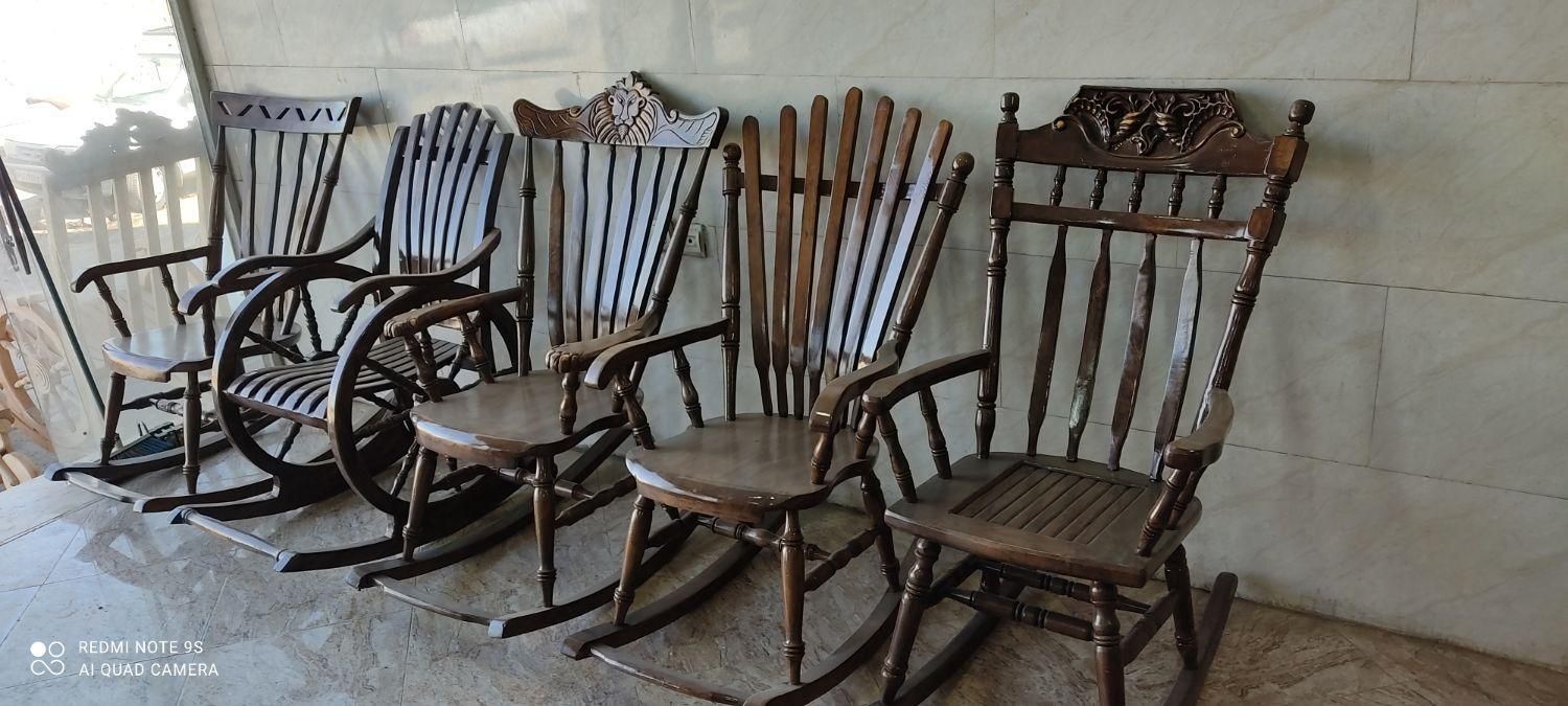 صندلی راک چوبی|صندلی و نیمکت|آفتاب, |دیوار