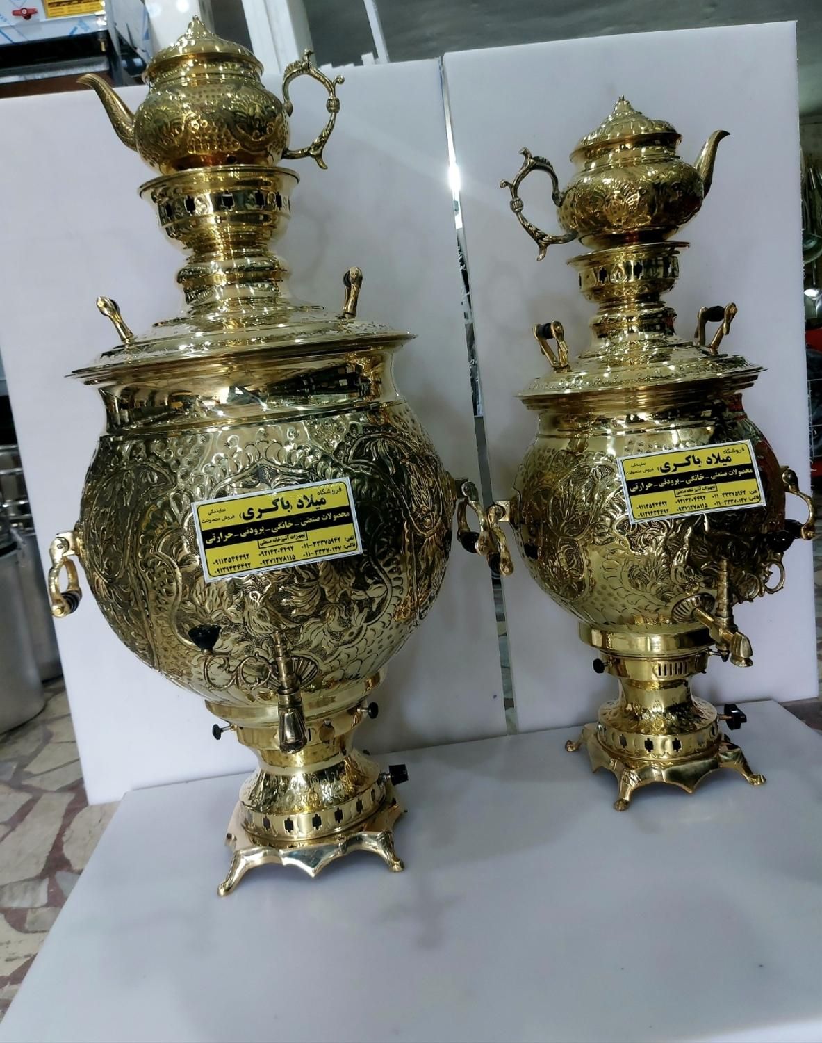 سماور گازی سنتی طلایی|سماور، چای‌ساز، قهوه‌ساز|ساری, |دیوار