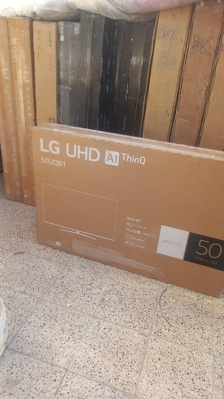 ال ای دی الجی مدل UQ80 سایز 65.55 اکبند و نو|تلویزیون و پروژکتور|قم, نیروگاه|دیوار