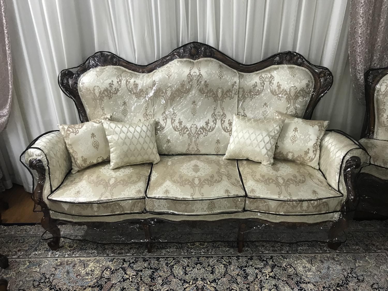 روکش رومبلی پیراهن مبل کاور طلقی ژله ای مشمایی|مبلمان خانگی و میز عسلی|تهران, پونک|دیوار