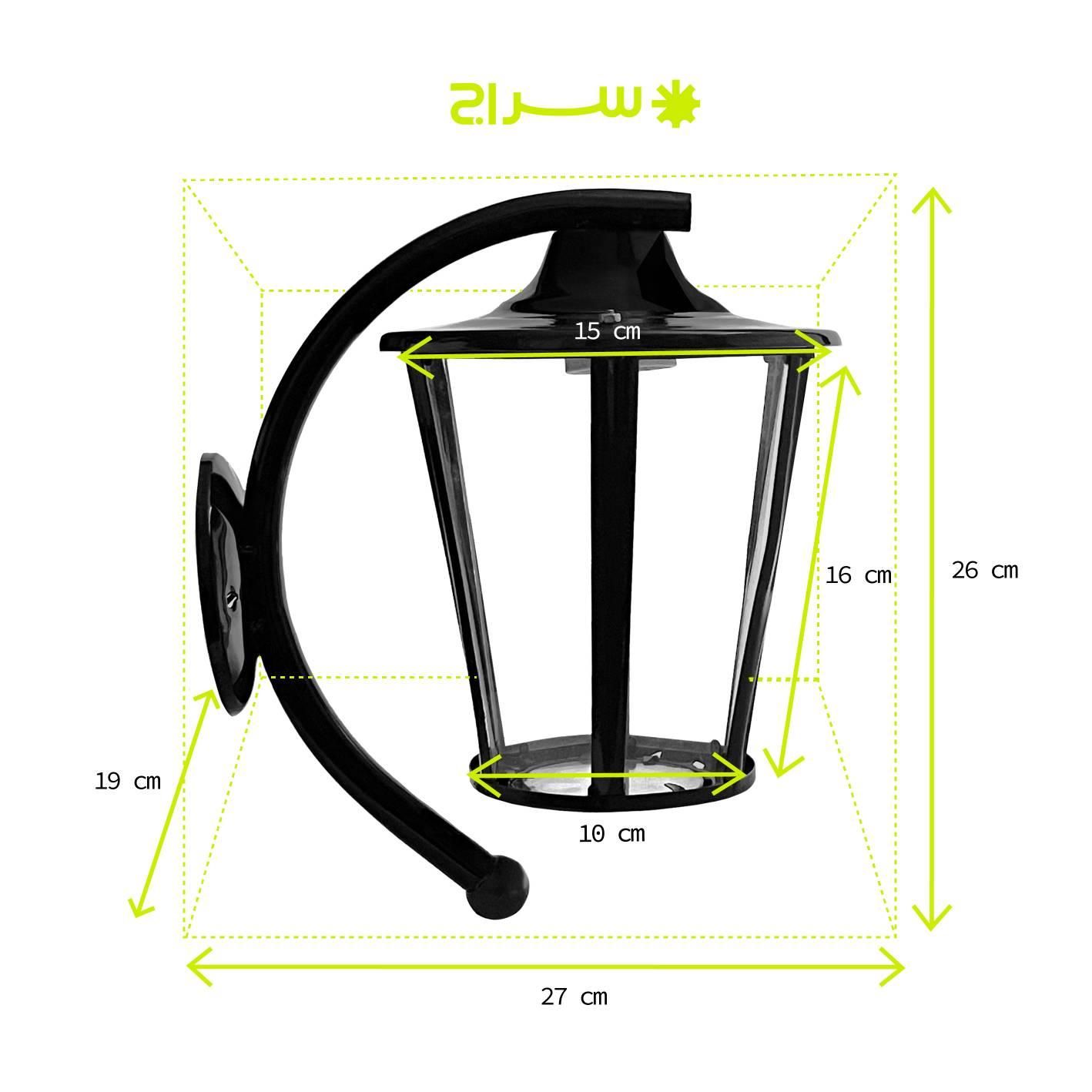 چراغ حیاطی پارکی دیواری محوطه باغی فلزی مدلW-1KH|لامپ و چراغ|تهران, گلستان (شهرک راه آهن)|دیوار
