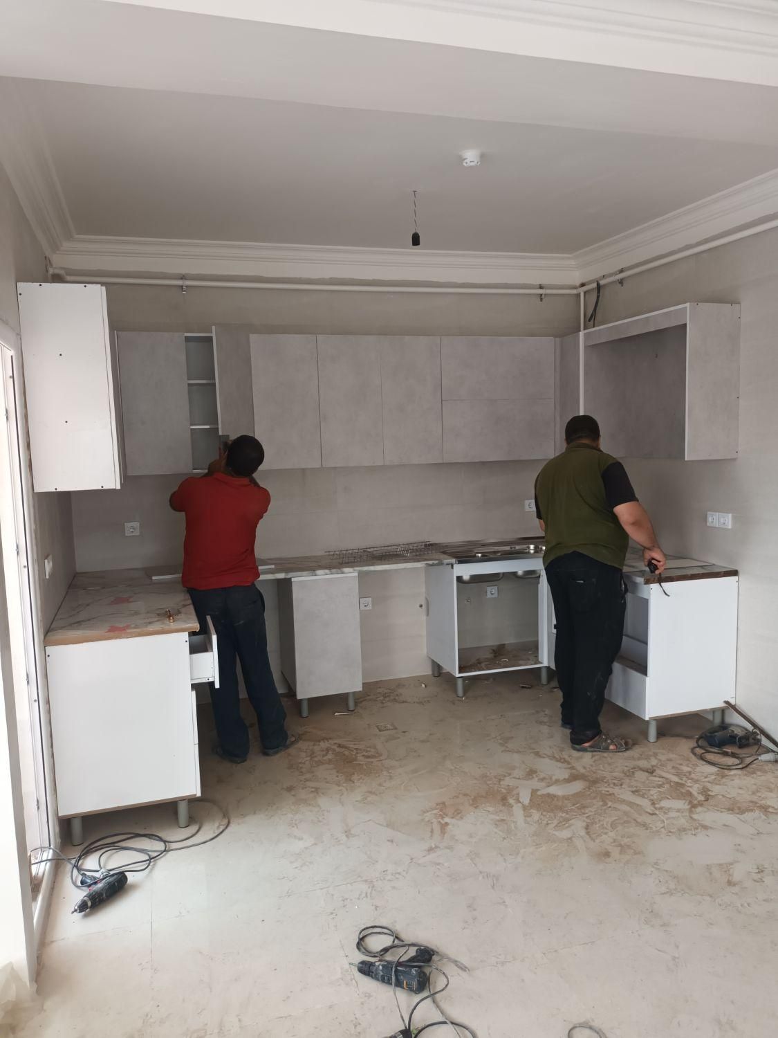 کابینت آماده طرح بتون جرجانی|مصالح و تجهیزات ساختمان|گرگان, |دیوار