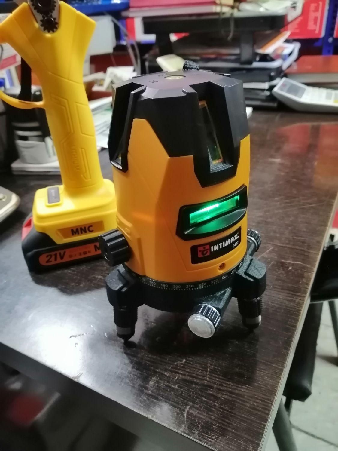 تراز لیزری مهندسی 5خط شاقل زن شارژی 360|ابزارآلات|اصفهان, کشاورزی|دیوار